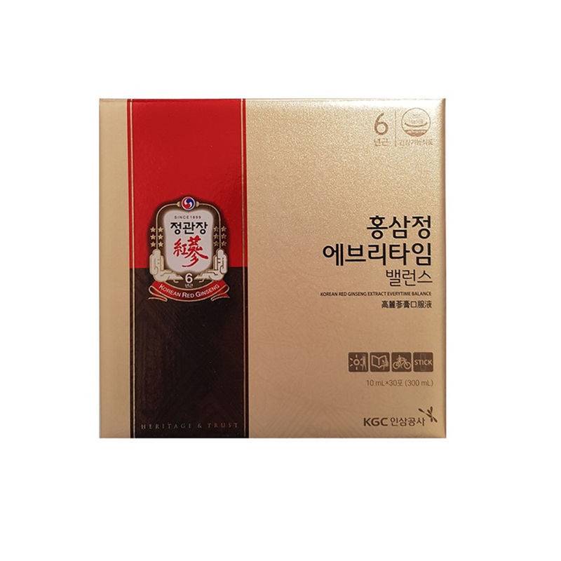 临期特价24年5月正官庄高丽参精高浓度口服液everytime10ml*30包