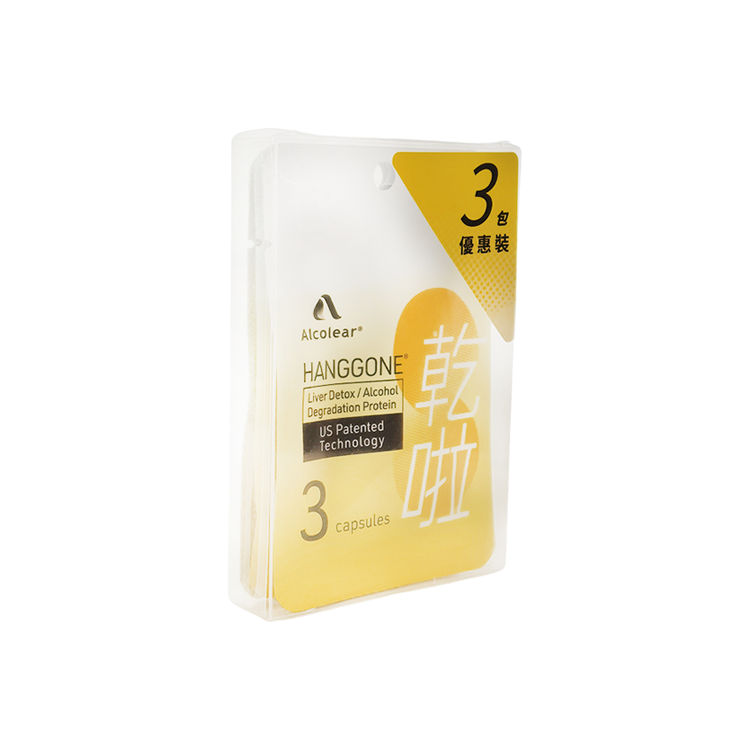 Alcoear®乾啦®解酒護肝蛋白膠囊3包優惠裝